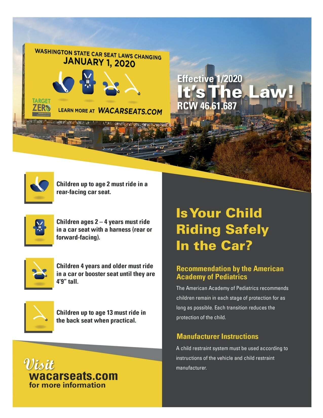 American Academy of Pediatrics Car Seat Guidelines